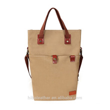 Sac fourre-tout en toile et cuir